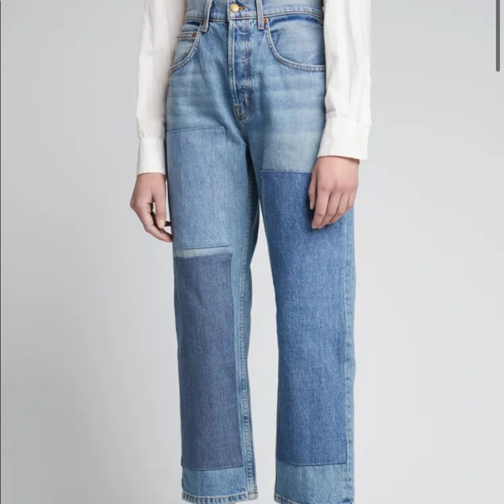 B Sides Marcel Mid-Rise Patchwork Jeans s25
